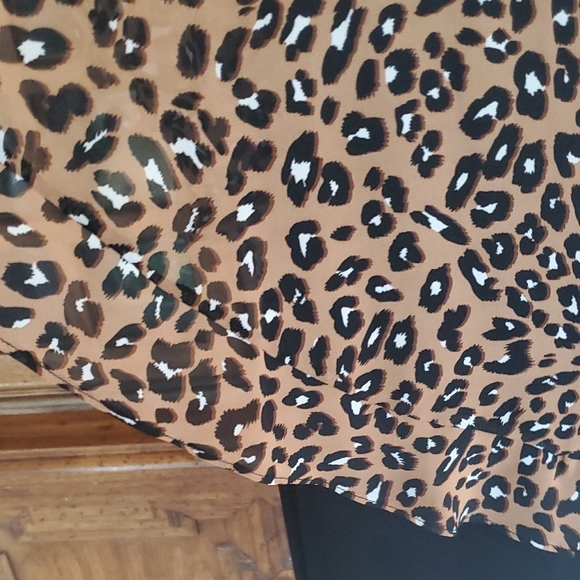 Alyx Animal Print Dress with Black Accents - Picture 4 of 7